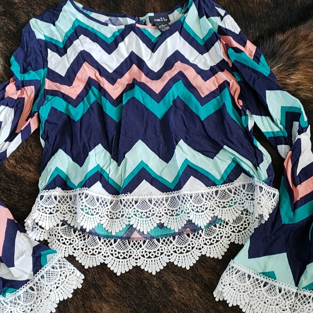 Chevron Crop Top
